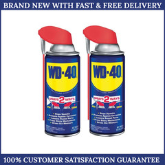 WD-40 Multi-Use Product Smart Straw Spray 9.6 Oz Lubricant 2 Pack