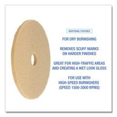Boardwalk 4027ULT 27 in. Burnishing Floor Pads – Tan (5/Carton) New