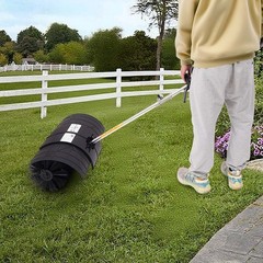 52cc Gas Power Nylon Brush Broom Sweeper Artificial Grass Driveway Snow Clean