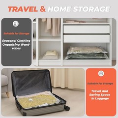 18 Pack Vacuum Storage Bags Set with Rechargeable Wireless Pump