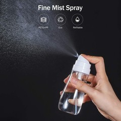 Yolaist Small Spray Bottle with Fine Mist, 2 Pack 100ml, transparent