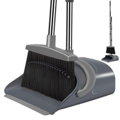 Ivandar Broom And Dustpan Set Dust Pan Long Handle Broom Dustpan Combo Set
