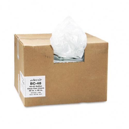 Webster BC48 Clear Low-Density Can Liners 40-45 Gal 0.63 Mil
