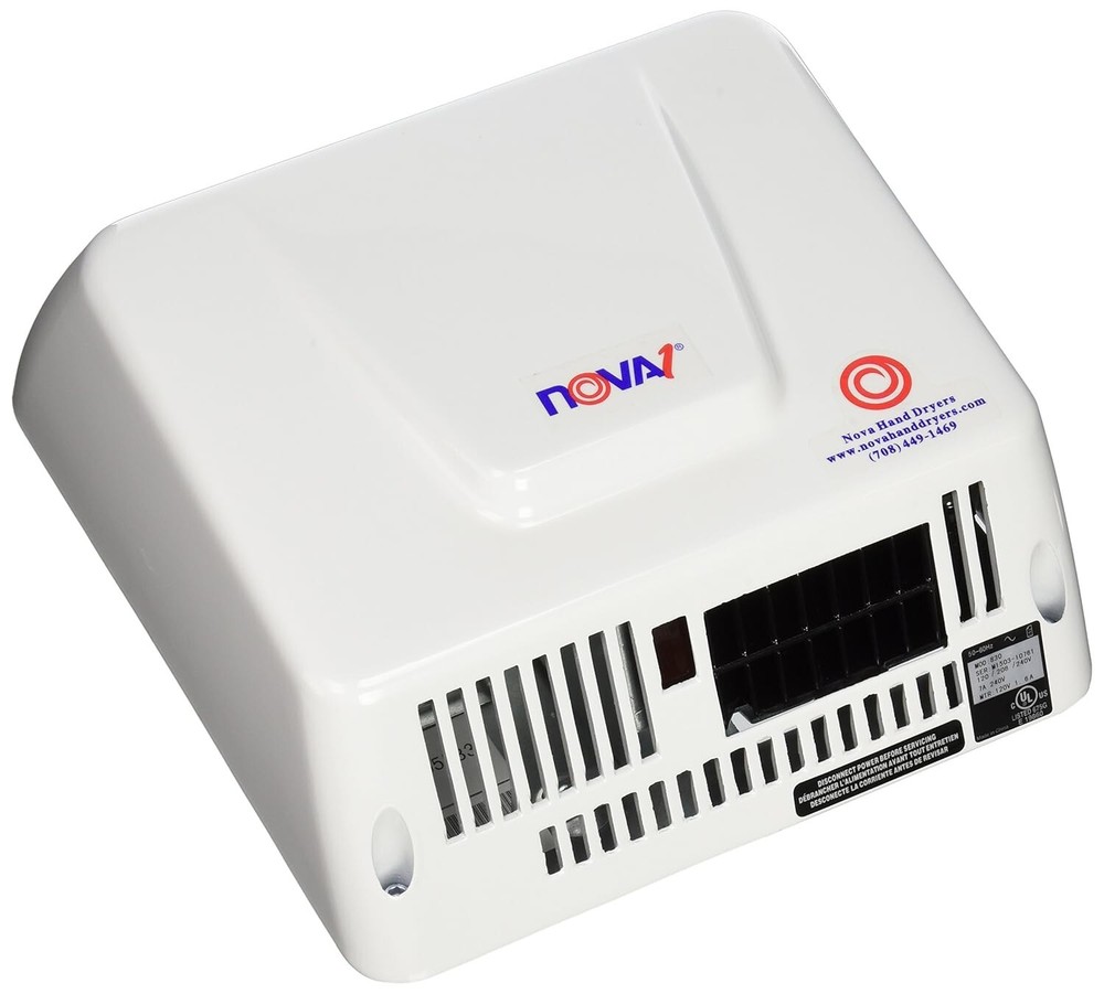 NOVA 1 Hand Dryer Universal Voltage110-120V/208-240V, Aluminum Cover