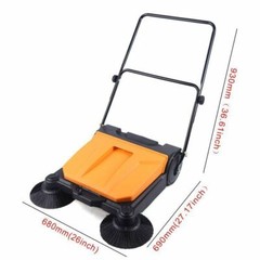 26″ FLOOR GARDEN WORKSHOP PUSH SWEEPER DOMESTIC & WET BRUSHES Cleaning Tool NEW