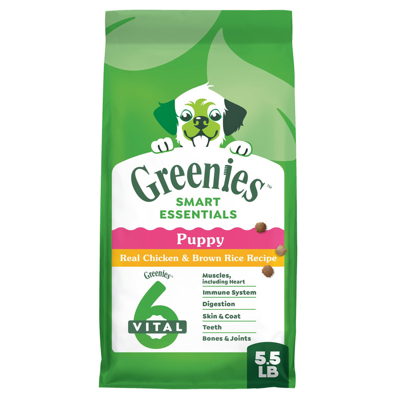 Greenies Smart Essentials Puppy High Protein Dry Dog Food Real Chicken Brown