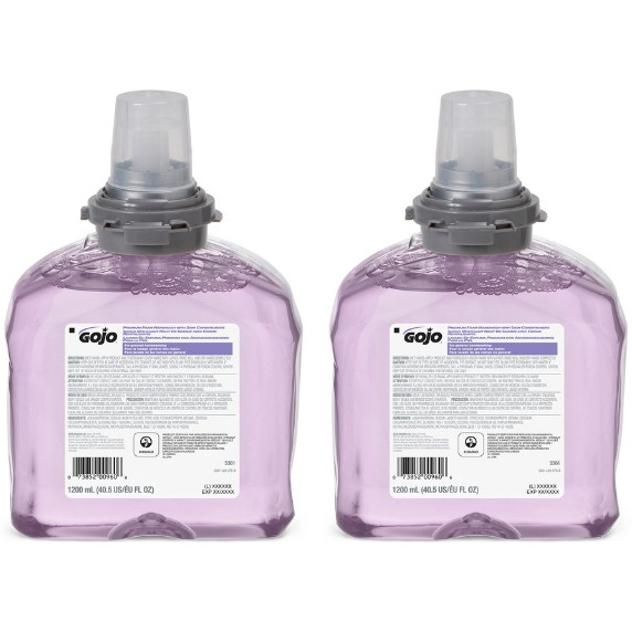 GOJO TFX Luxury Foam Hand Wash Refill 1200 mL Cranberry Soap 2 Pack Case