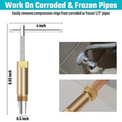 DURATECH Compression Sleeve Puller Tool, Ferrule for 1/2 ”…