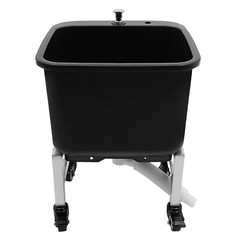 Freestanding Floor Mop Sink Plastic Mop Basin Household Mop Bucket with Wheels