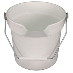 Impact® Deluxe Heavy-Duty Bucket, Gray, Polypropylene, 10qt, 10 5/8dia x 10 1/4h