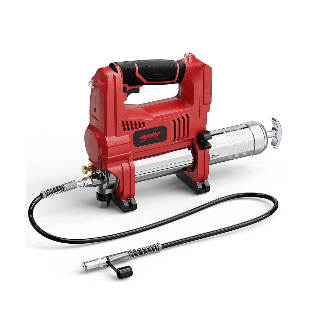 Mellif Power Grease Gun, 10,000 PSI, Brushless Motor, 5 Variable Speed, 14 OZ…