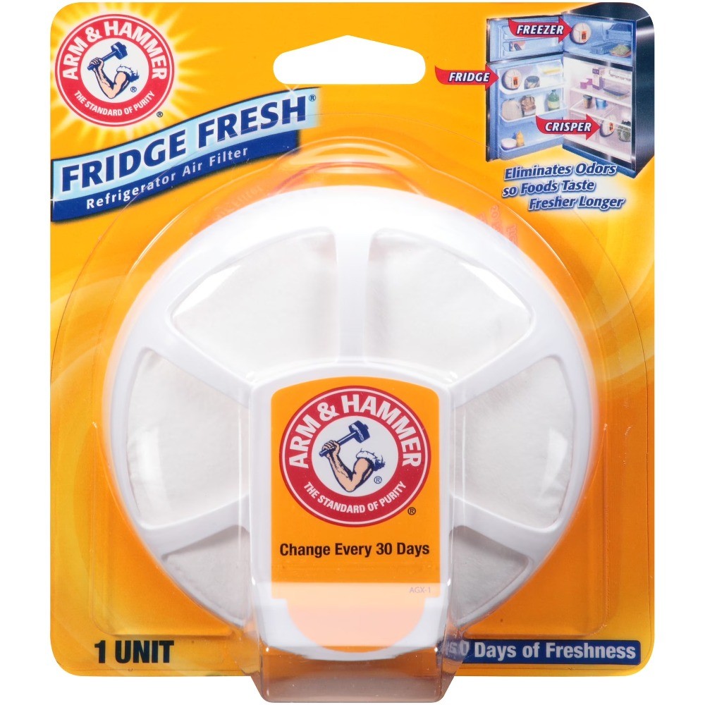 ARM & HAMMER Baking Soda Fridge Fresh, Refrigerator Air Filter, 1 count