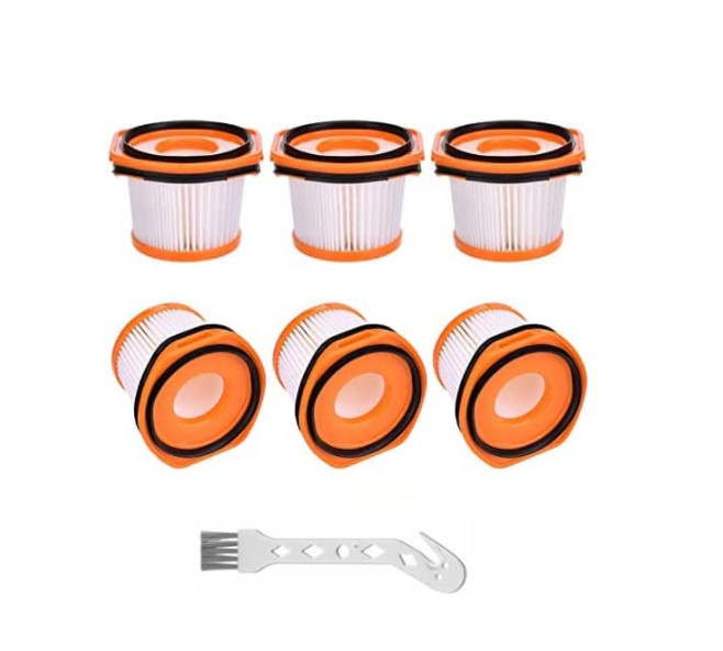 6pcs Replacement Filters for Shark Wandvac System WS620 WS630 WS632 WS632BLBRN