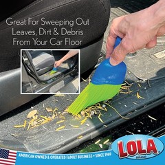 LOLA Whisk Broom, Hand Brush, 2 Pack, Durable Bristles, Whisks 2 Green