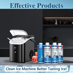 USKICH 4 Pack Ice Machine Cleaner Maker Descaler-68 fl oz Nickel Safe 68Fl Oz