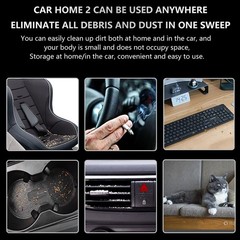 SurnQiee 3-in-1 Handheld Vacuum Cleaner and Cordless Rechargeable Black