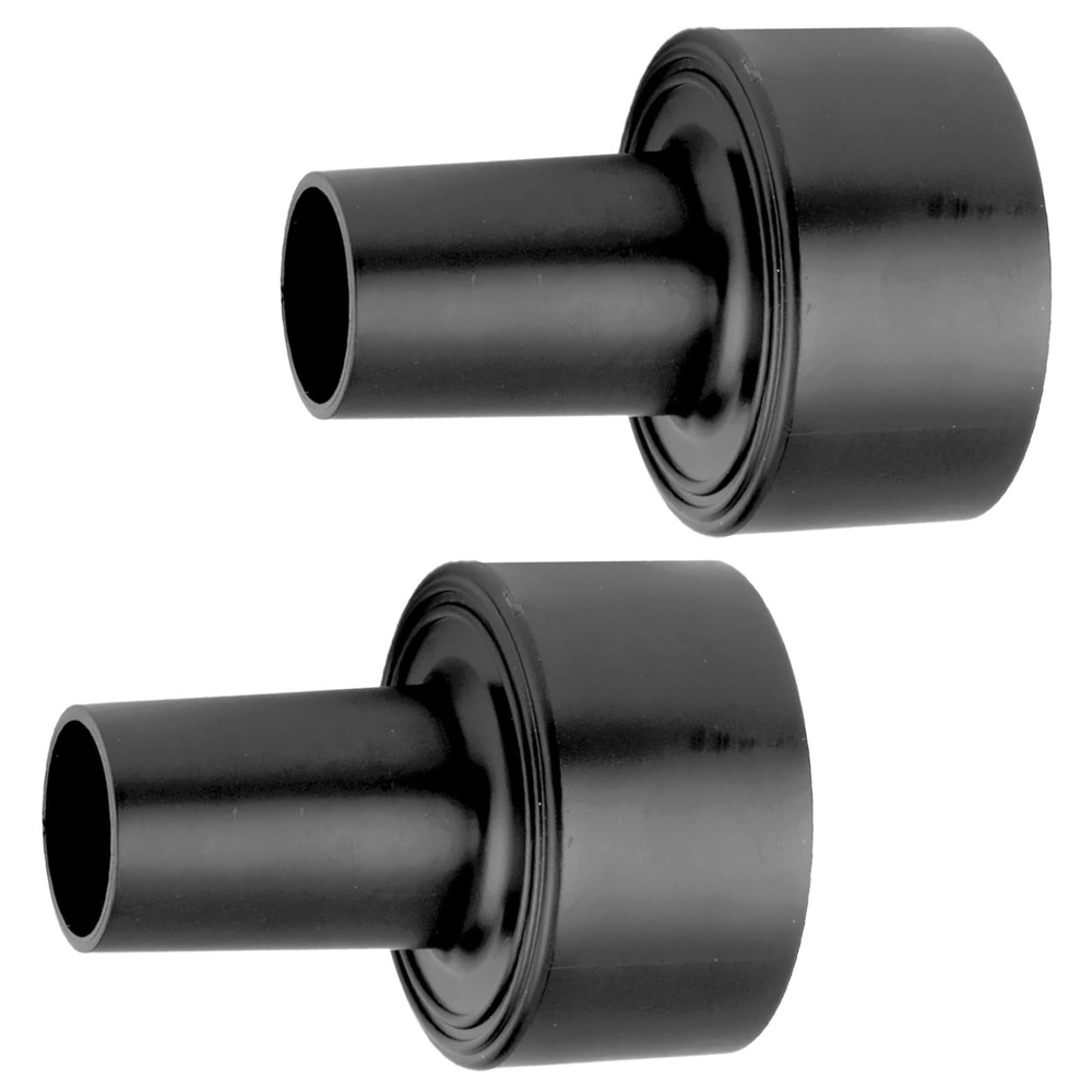 Universal Vacuum Hose Adapter 2-1/2 to 1-1/4 Inch Black Shop Vac Connector