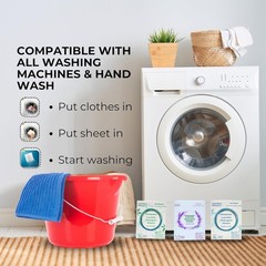 Laundry Detergent Sheets – Cold Water Powerful Clean, 60 Count (Pack of 1)