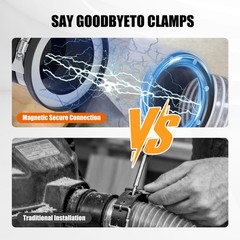 4 inch Magnets Dust Collection Adapter, Magnetic Collector Fittings…