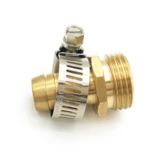 2Pcs Male Brass Garden Hose Thread Water Repair 1/2 Inch,