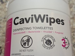 Metrex CaviWipes Disinfecting Towelettes 1 lb 11 oz 160 Wipes exp: 08/2027