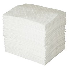 Condor 436M85 Sorbent Pad, 26 Gal, 15 In X 19 In, Universal, White, 100 Pk