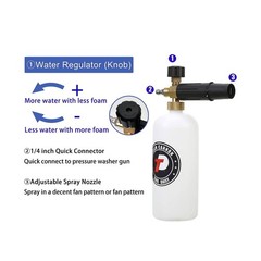 Tool Daily Short Pressure Washer Gun with Foam Cannon, Dual Con… USA Fast Ship