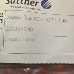 Suttner Repair kit ST-357.1 040 Turbo NOZZLE MFG# 4386 Germany NOS!