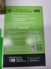 50 Catchmaster Flying Insect Monitor Glue Traps with Stands and Twist Ties NEW