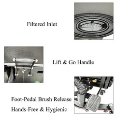 110V Electric Auto Floor Cleaner Scrubber Floor Cleaning Machine 10.6Gal+13.2Gal