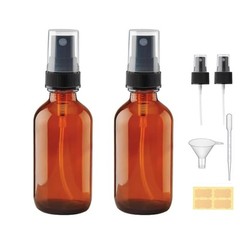 4 oz Amber Glass Spray Bottles – Small Empty Fine Mist 4 oz,