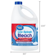 Great Value Low Splash Concentrated Bleach