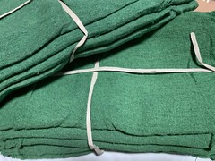 500 new great mechanics shop rags towels green heavy Duty