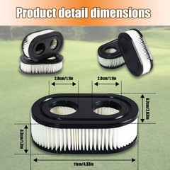 Lawn Mower Air Filter,593260 798452 334404 2 Pack