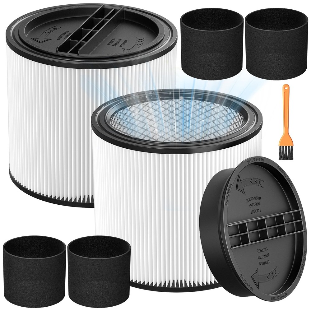 90304 Replacement Filter Kit Compatible with Shop Vac B0D794WHQM, White