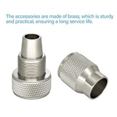 G-Sunny 2-Pack All Metal 1/2″Drip 3/4″ to 1/2″ Hose Adapter*2, Nickel