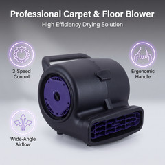 1/2 HP Air Mover High power copper motor heavy-duty housing with Carry handle