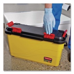 Rubbermaid Commercial HYGEN Charging Bucket, 6.8 gal, Yellow
