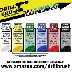 Cleaning Accessories 2in, 4in, 3.5in corner brush, Ultra Stiff Black