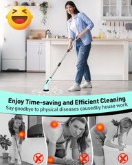 Spin Scrubber for Cleaning Bathroom, Shower Scrubber Cordless Cleaning Brush …