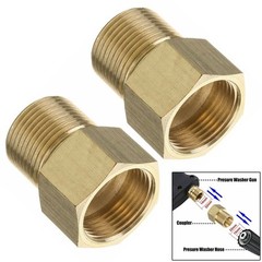 Easy to Use M22 15mm Male to M22 14mm Female Pressure Washer Brass Connector