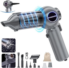 Brushless Handheld Car Vacuum （Equipped with a one-Touch Window Silver Gray