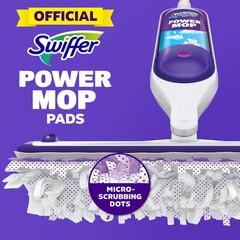 Swiffer PowerMop Multi-Surface Mopping Pad Refills for 11 Count, White/Purple