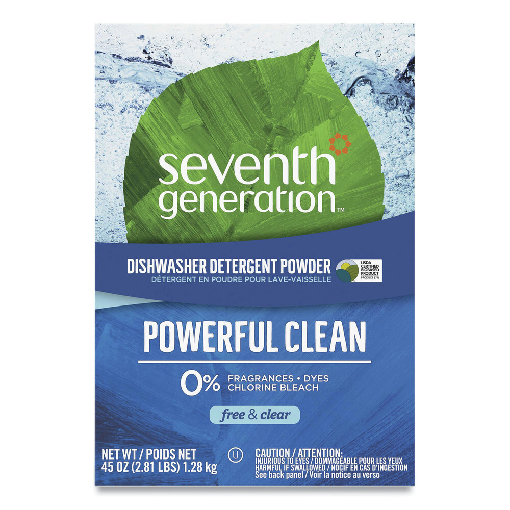 Seventh Generation 22150EA 45 oz Box Dishwasher Powder – Free and Clear New