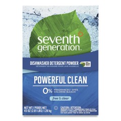 Seventh Generation 22150EA 45 oz Box Dishwasher Powder – Free and Clear New