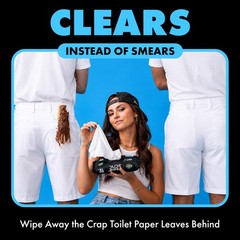 DUDE Wipes Unscented Flushable – 48 Count (Pack of 6), Original Version