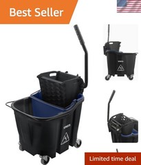 Carlisle FoodService Products Omnifit Mop Bucket with Side Press Wringer and …