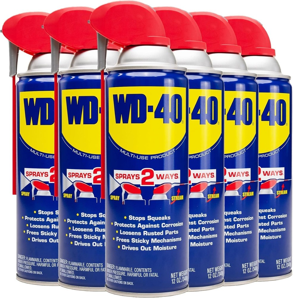 WD-40 Original Formula, Multi-Use Product with Smart Straw Sprays 2 Ways,12 OZ [