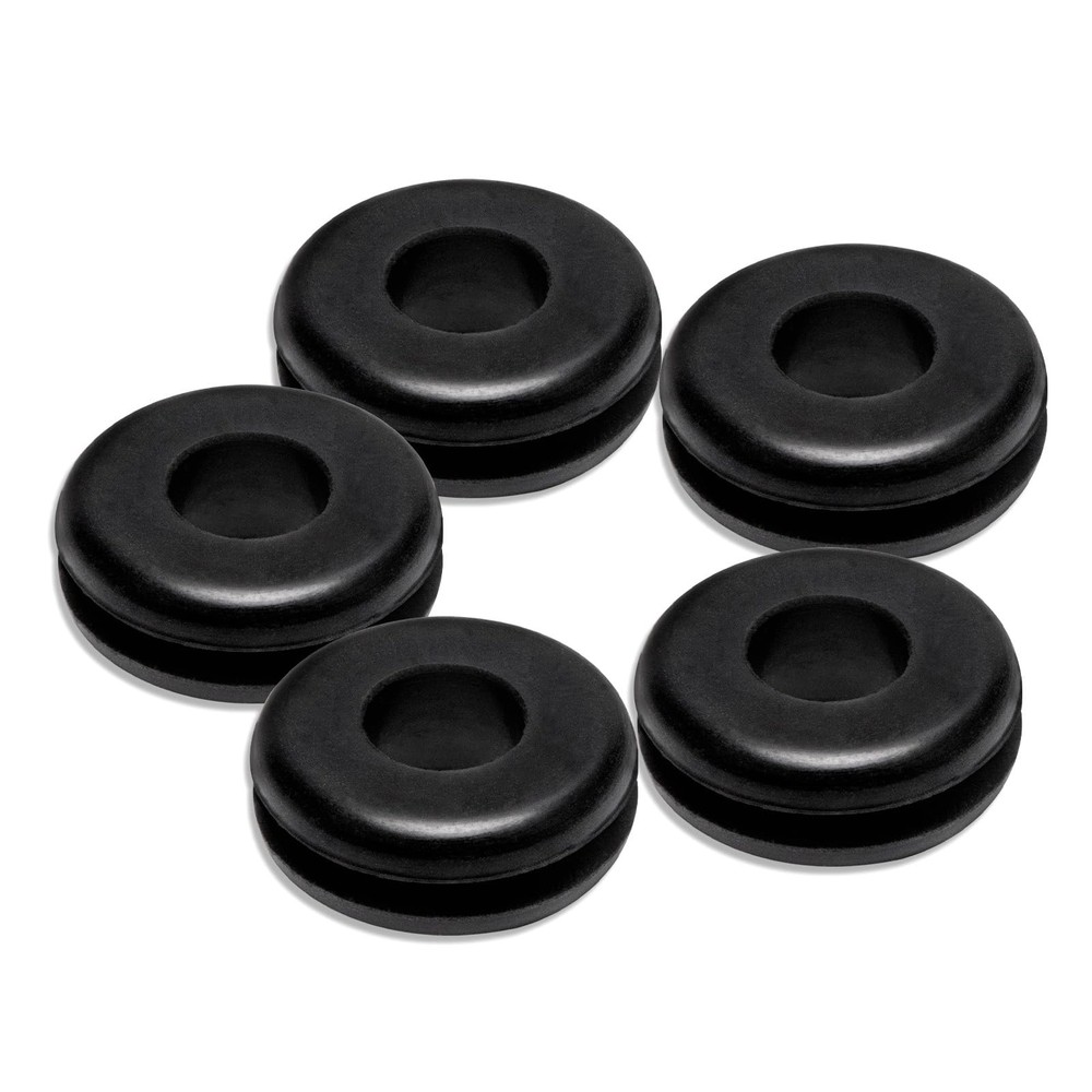 Rubber Grommet 5 Pack of Pressure Washer Nozzle Tips 7/8 inches, Black