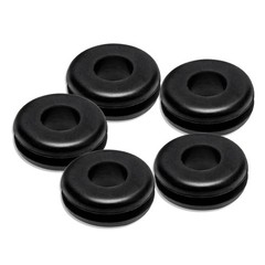 Rubber Grommet 5 Pack of Pressure Washer Nozzle Tips 7/8 inches, Black
